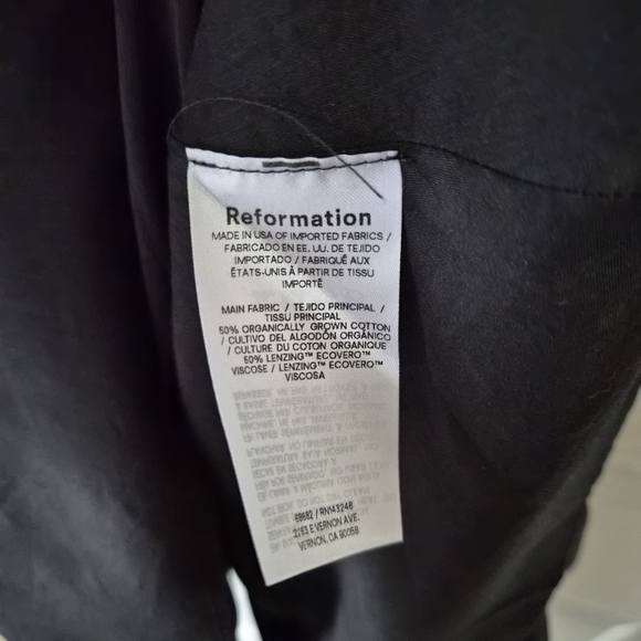 Reformation Black Long Sleeve Dress - Picture 6 of 6